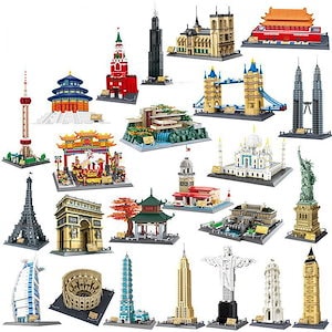 世界各地のな建物の小さな粒の子供用レゴおもちゃ【他にも好きな世界の建築がホームページに】-3