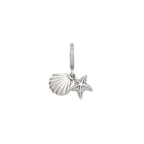 Moments Starfish & Sea Shell Dangle Charm チャーム 792076czf レディース グリーン ミント系