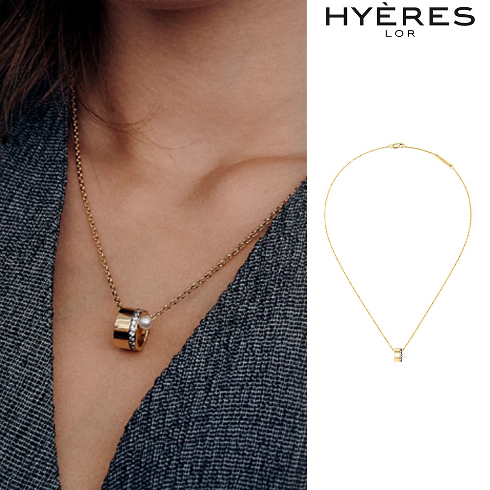 [HYERES LOR] Noailles silver antique pearl point necklace mix