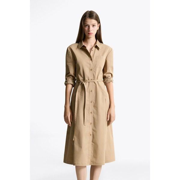 T22F6WOP301WL1 ミディシャツワンピース