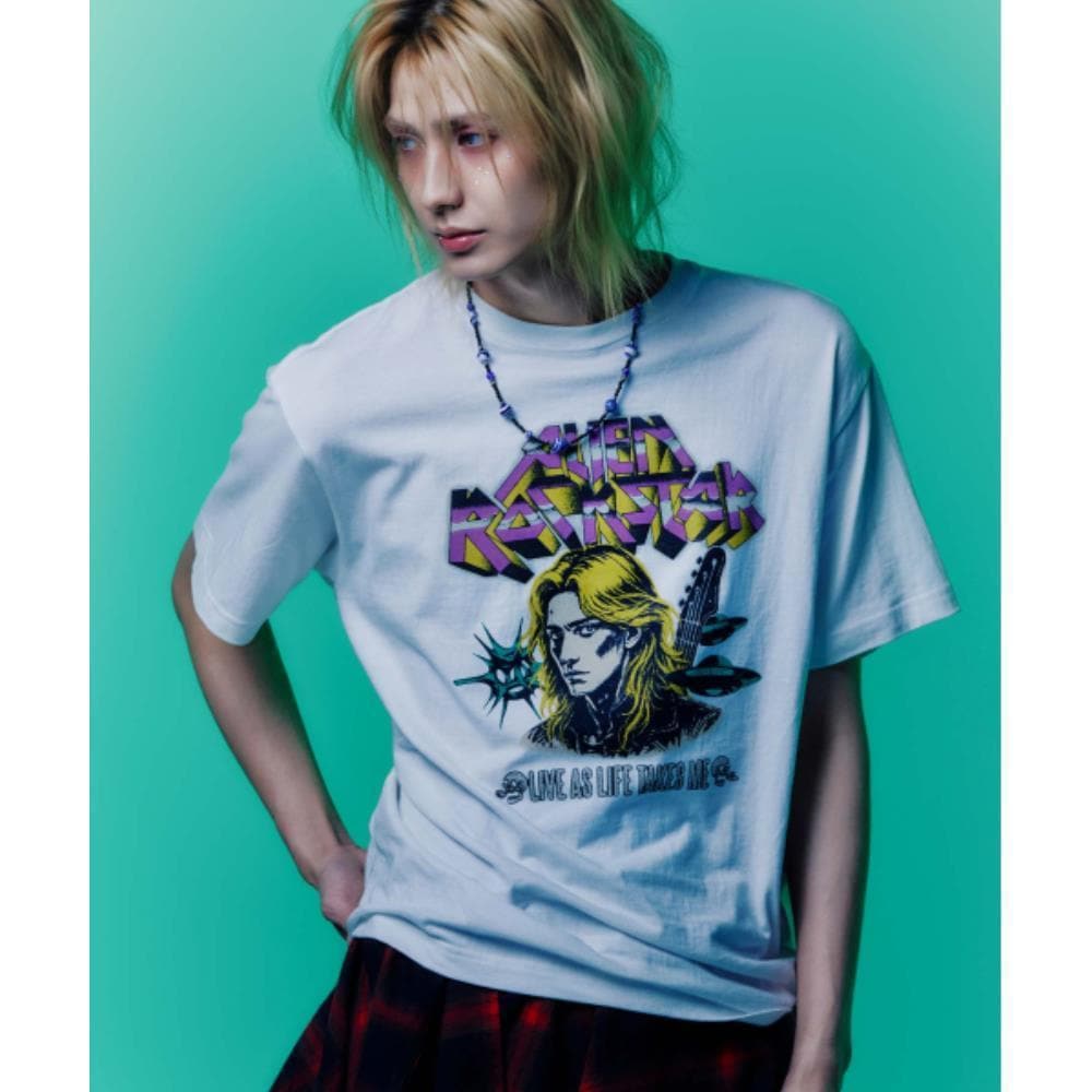 WMC WMC x JOOYEON ALIEN ROCK STAR T-shirt WHITE O-MOBAS5