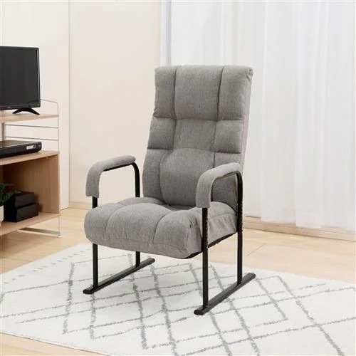 ヤマダオリジナル YZ25ハイバックタカザイスGY ハイバック高座椅子 W56ｘD71～99ｘH97～108cm グレー