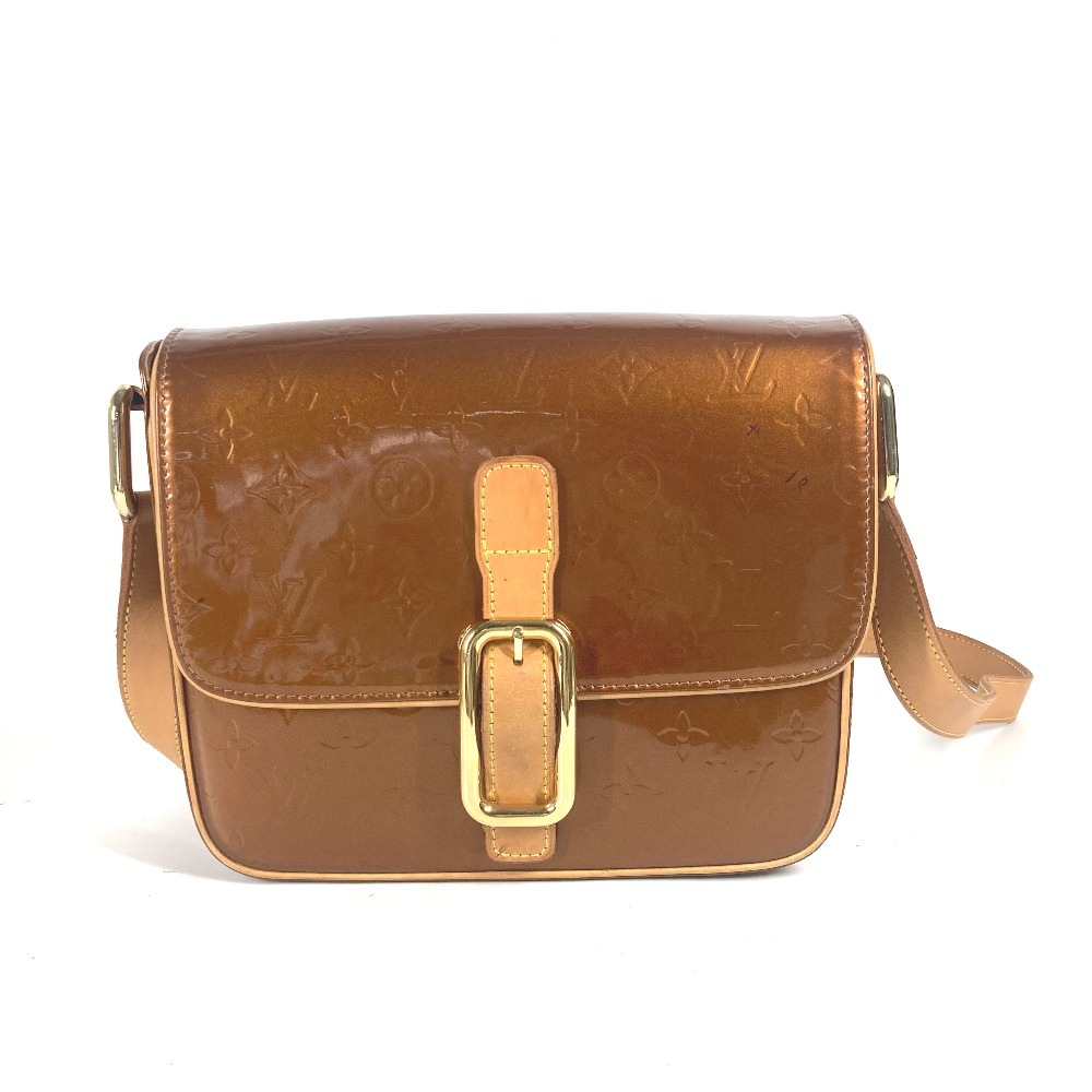 ショルダーバッグ M91107 クリスティGM モノグラムヴェルニ カバン 斜め掛け ポシェット モノグラムヴェルニキャンバス ブラウン