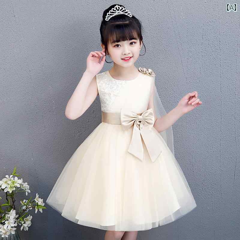ドレス 女の子 レディース ガール ガーリー ミニ ドレス 春夏秋 子供服 キッズ ガーゼ シアー シフォン スカート プリンセス お姫様 リボン パーティ 発表会 主役 ドレッシー