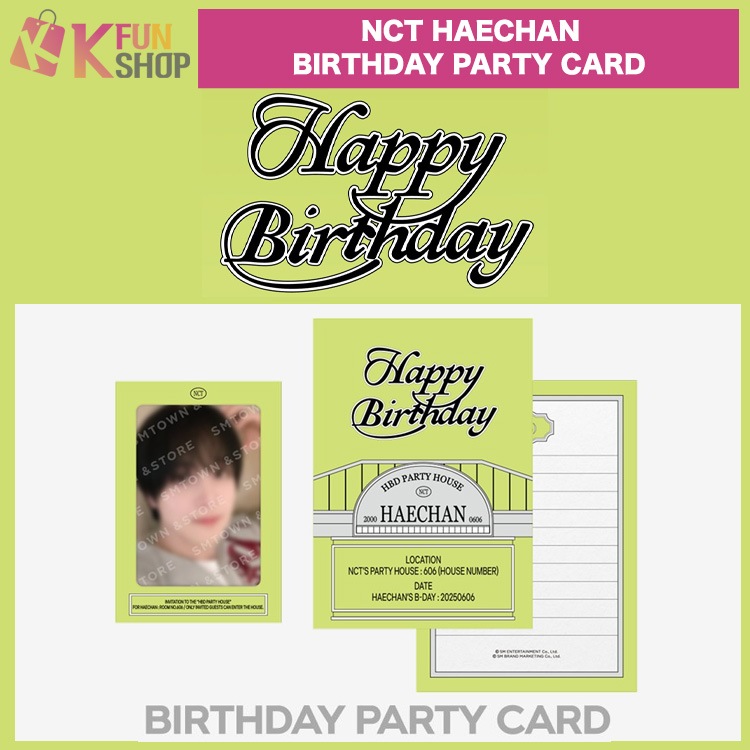 ヘチャン アーティスト バースデーカード Qoo10] SMエンターテインメント [BIRTHDAY PARTY CARD : KPOP