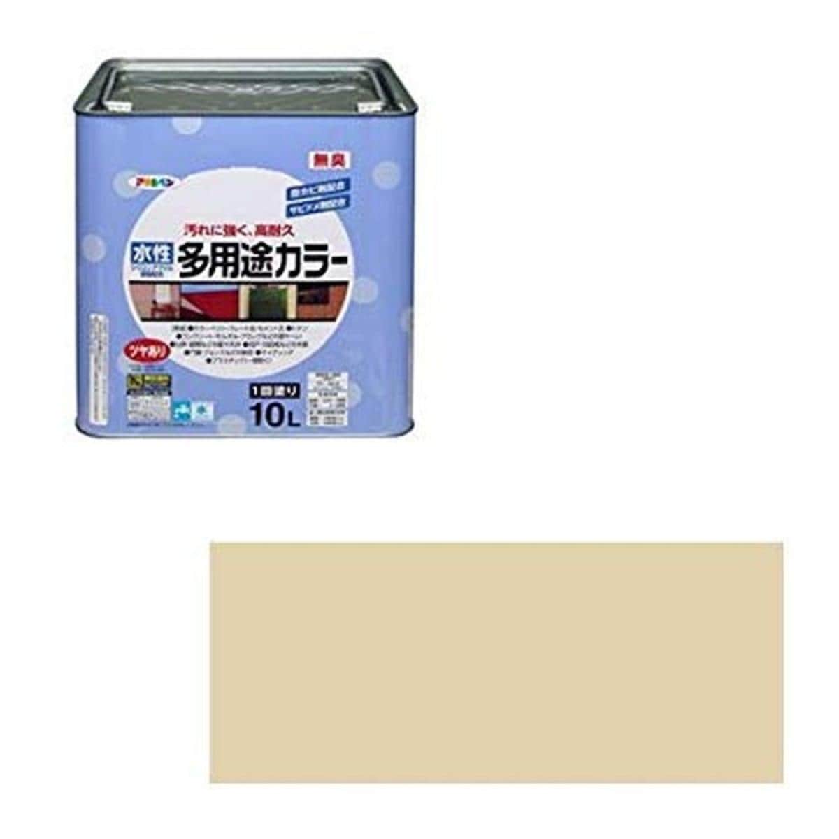 アサヒペン 水性多用途カラー 10L ティントベージュ