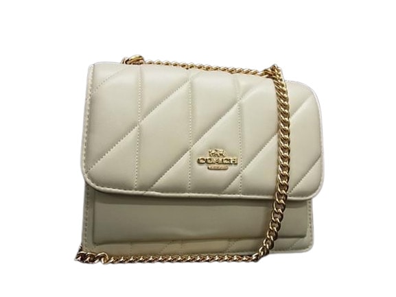 コーチ ショルダーバッグ ミニ クレア クロスボディ バッグ・キルティング レザー CAB07 ゴールド金具 アイボリー系 鞄 肩掛け 斜め掛け ブランド 旅行 通勤 通学【本物保証】