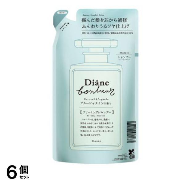 モイストダイアン ボヌール ダメージリペア&シャイン シャンプー ブルージャスミン 400mL (詰め替え用) 6個セット