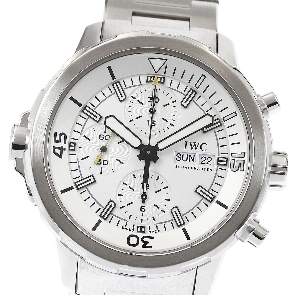 IWC SCHAFFHAUSEN IW376802 アクアタイマー クロノグラフ 自動巻き メンズ 美品 _876390【中古】