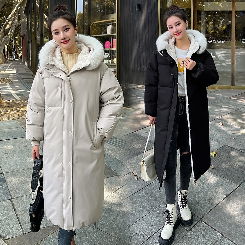 【2枚購入で 2oo円OFF!】新作 シンプル 可愛い フード付き 厚手 アウター 中綿コート ロングコート ダウンコート 防寒カジュア 大きいサイズ ジャケット ダウンジャケット アウター ジャンパ