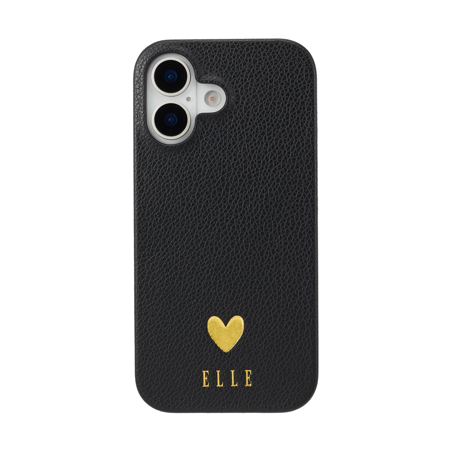 [ELLE] iPhone 17用 スマホケース 背面型 Slim Wrap Case 正規品 エル (Black)