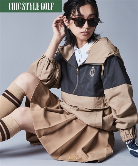 ジャンパー・ブルゾン 配色アノラックパーカー シックスタイルゴルフ 大きいサイズ対応 11,965円