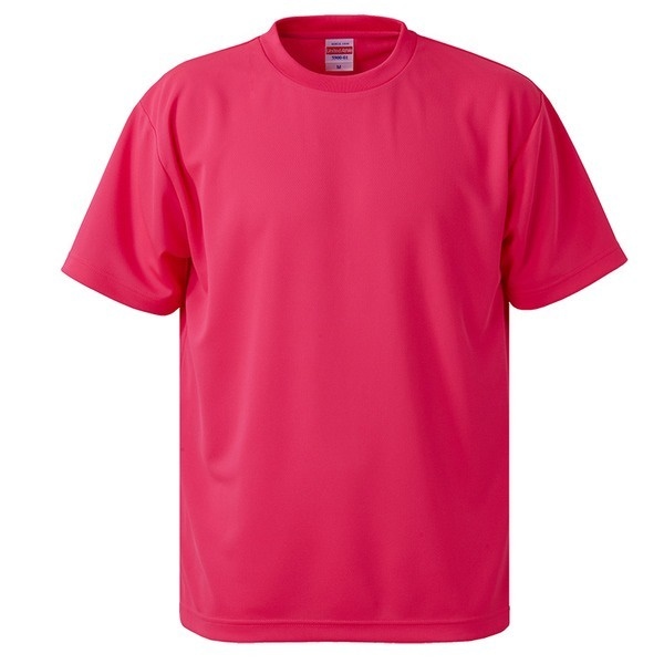 UVカット/吸汗速乾/5枚セット/4.1オンスさらさらドライ Tシャツ蛍光ピンク S