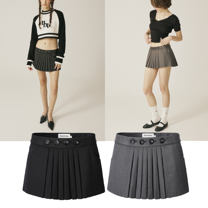ミニスカート threetimesUniform skirt