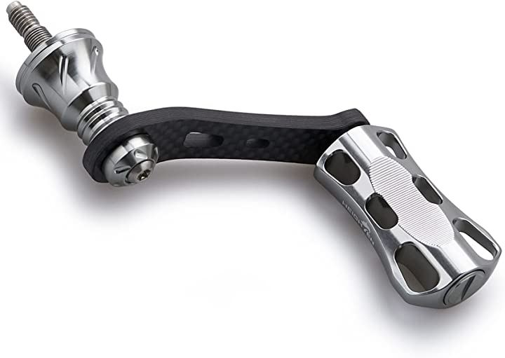 42mm リール ハンドル 22mm ノブ 搭載 シマノ ダイワ スピニングリール 通用ライトゲーム 渓流釣り Wave Series 620( ガンメタル)