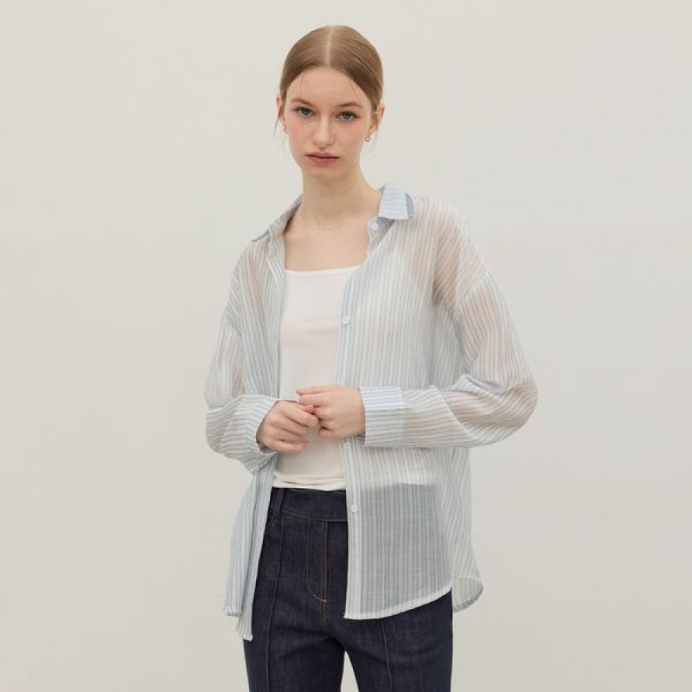 [リアーナニューヨーク] テンセルシアーブラウスシャツ 6,140円