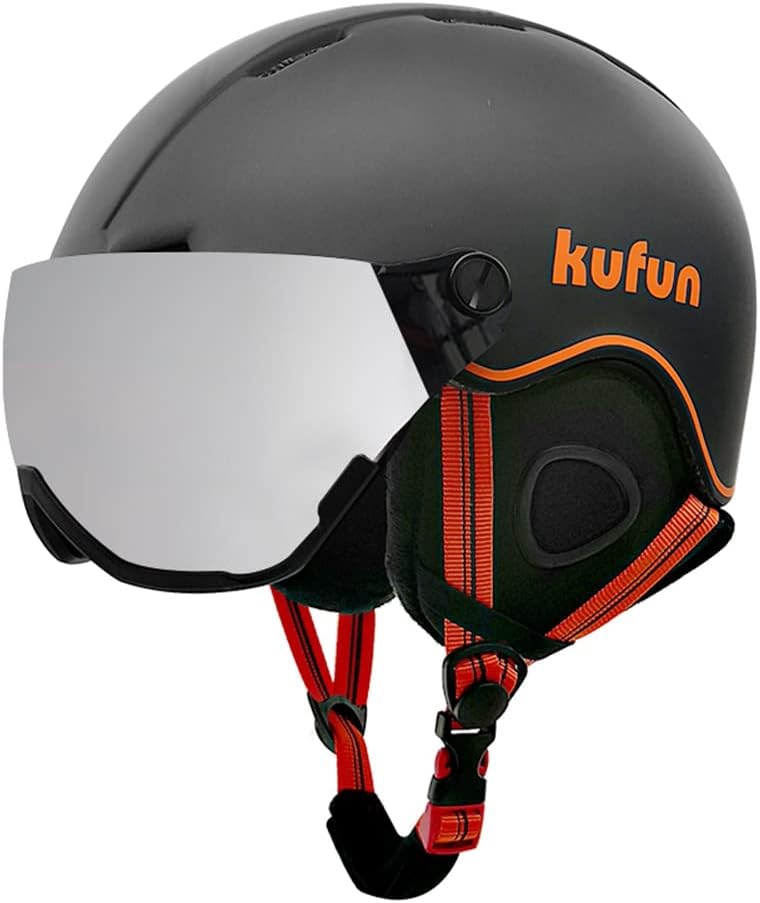 kufun スキー ヘルメット バイザー スノーボード ヘルメット ゴーグル スノボ 大人 メンズ レディース キッズ ジュニア こども スノボー 調整可能