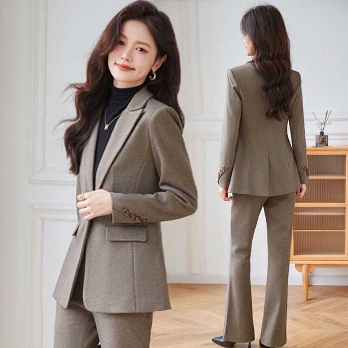 スーツ レディース セットアップ フォーマル スーツ 入学式 卒業式 事務服 ビジネス 結婚式 スーツ ジャケット パンツ 2点セット パンツスーツ ワイドパンツ 母親 カジュアルスーツ ママ 体型カ