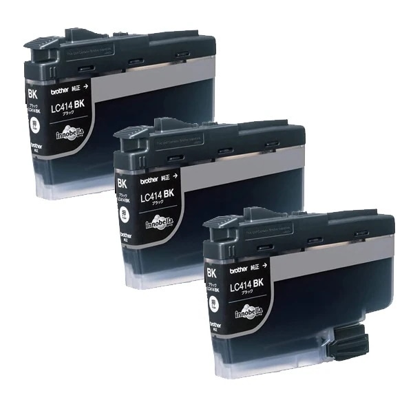 純正 インクカートリッジ 黒 LC414BK 3個セット LC414BK-3SET