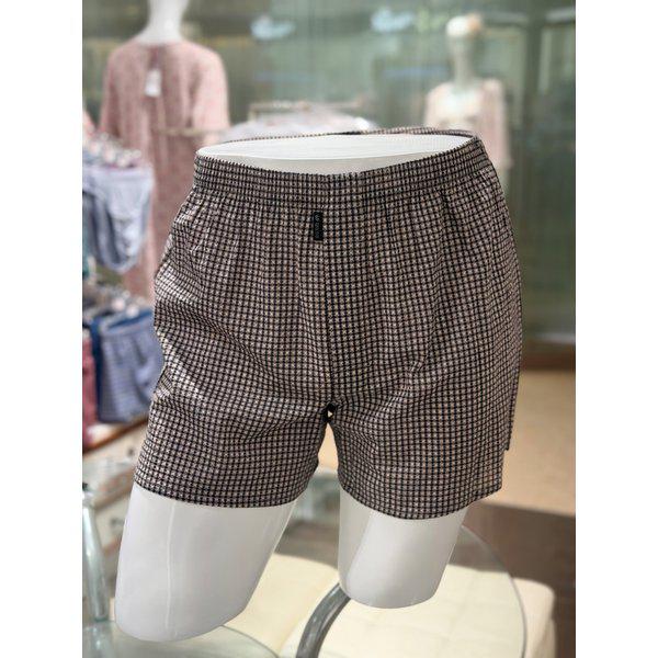 男性綿80番手リップル小ざざ波柄トランクス (WMP5443 BE)