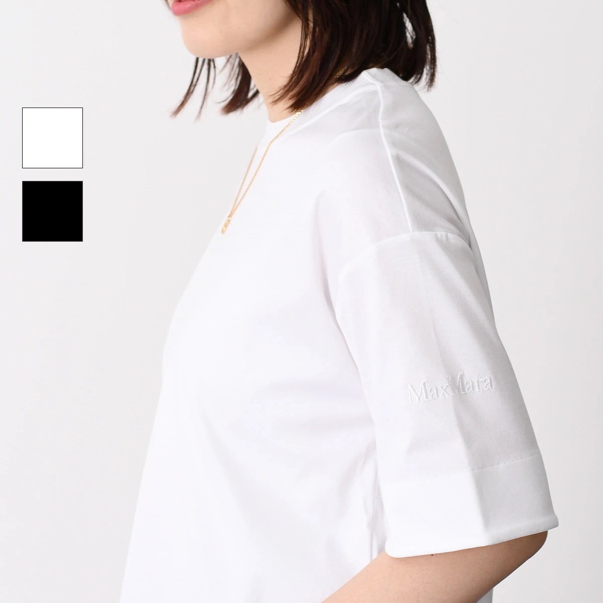 トップス Tシャツ MASER メーザー オーバーサイズコットン 2511941038600 レディース ホワイト