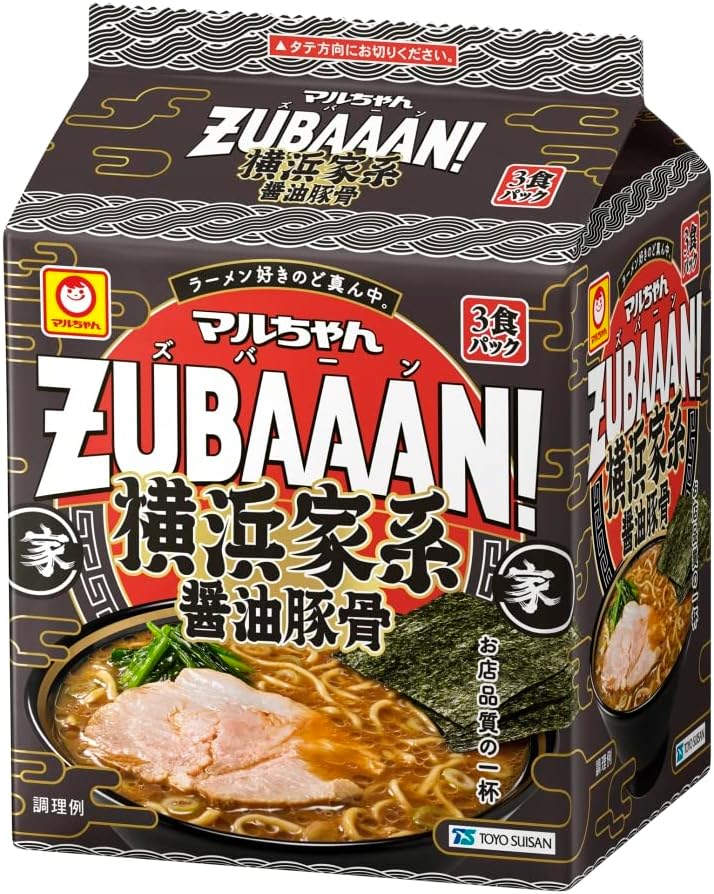 マルちゃん マルちゃんZUBAAAN! 横浜家系醤油豚骨 3食パック 130g×3食パック×9個