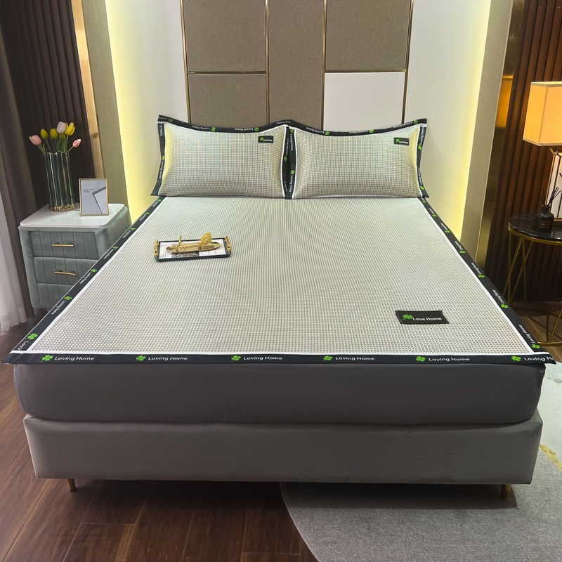 2024新健康維持アイスラタンマットシリーズ高級無地マット3点セット寝具洗えるソフトマット