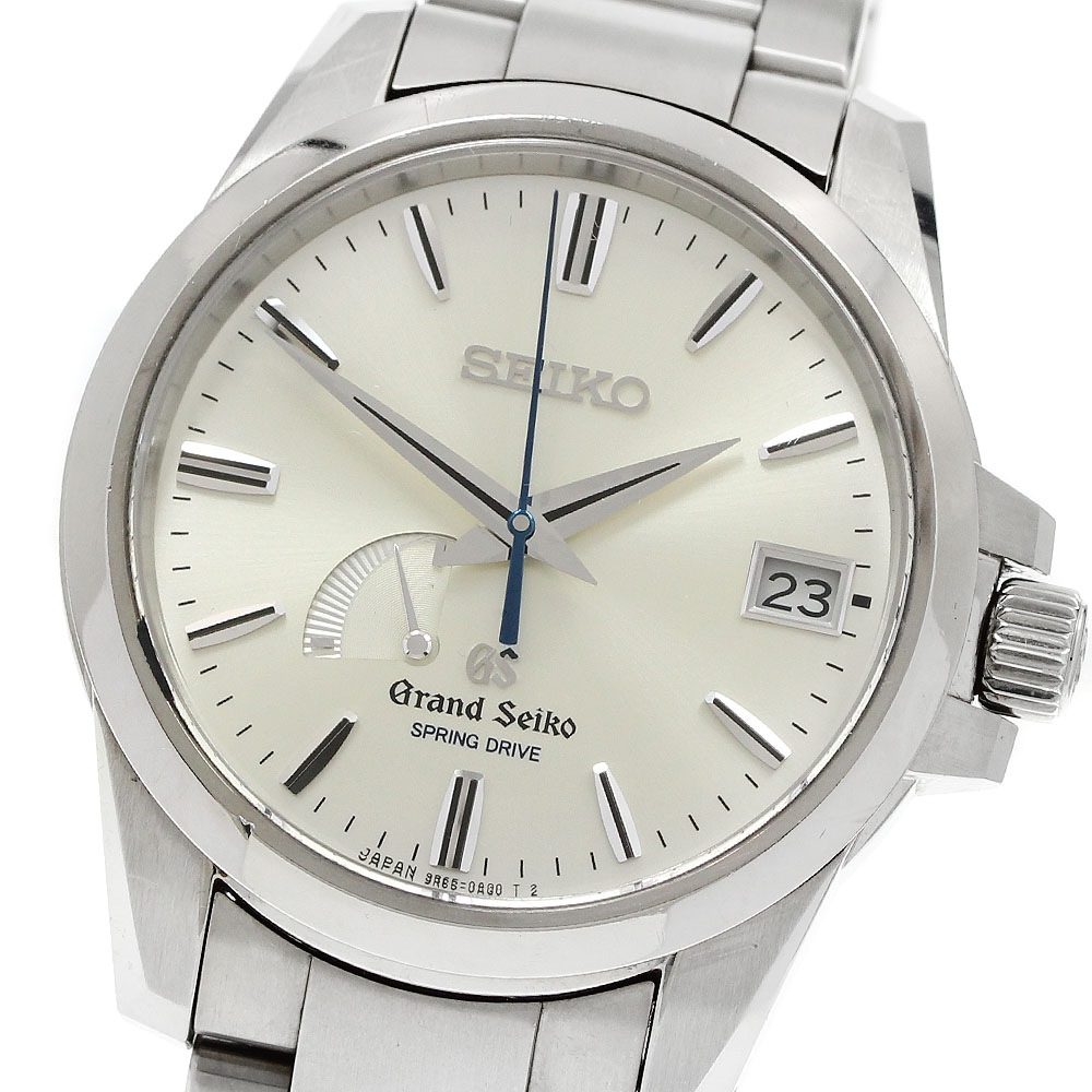 セイコー SEIKO SBGA079/9R65-0BG0 グランドセイコー パワーリザーブ デイト スプリングドライブ メンズ 箱・保証書付き_947259【中古】