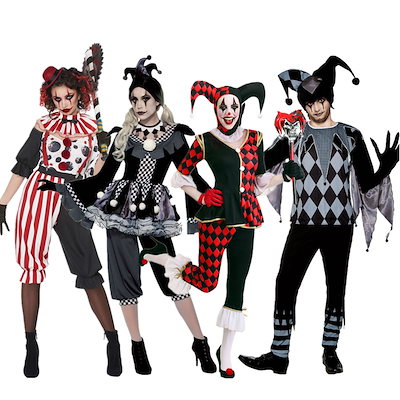 【国内発送・関税込】ハロウィン★ジンクスピエロコスチューム 楽天市場】ハロウィン 衣装 コスプレ 大人 ピエロ コスチューム