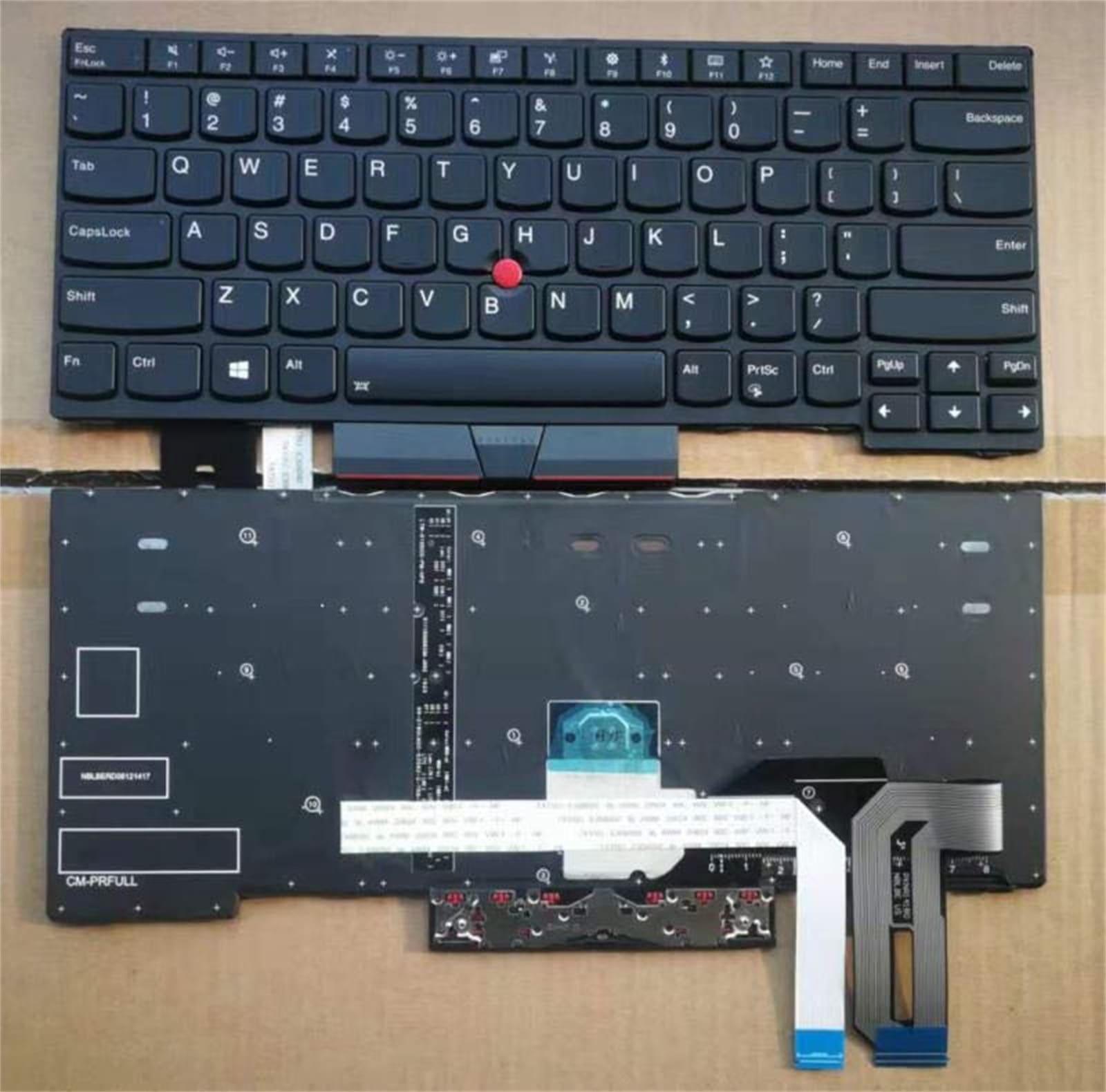 ノートパソコンキーボード ThinkPad E480 L480 T480S L380 E490 E495 T14 対応 LENOVO ノートとの互換性あり ノート修理交換用英語キーボード