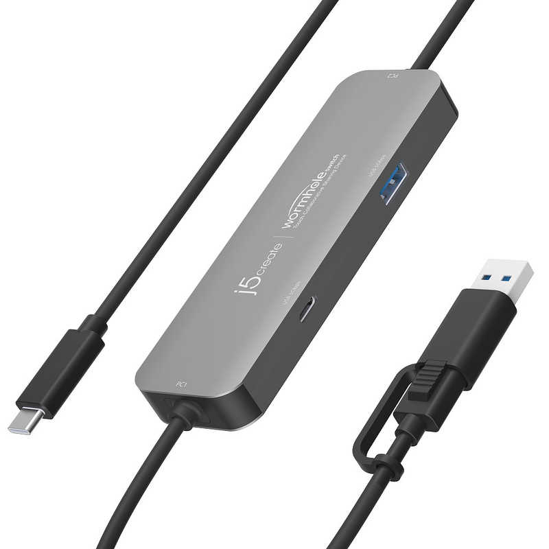 J5　CrossLink2 USB-C HUB iOS/ iPadOS x Windows ［Type-Aオス /Type-Cオス］　JCH422