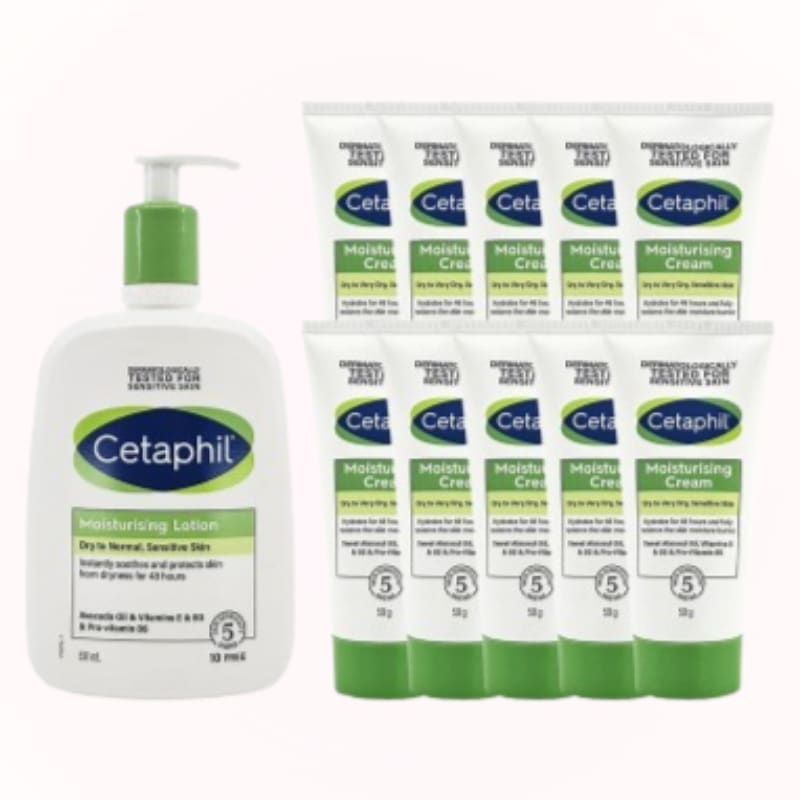 【大容量セット】モイスチャライジングローション 591ml＋クリーム 50g×10個 敏感肌保湿 韓国スキンケア ボディローション 乾燥肌対策 低刺激クリーム まとめ買い しっとりもち肌 朝夜ケア 大