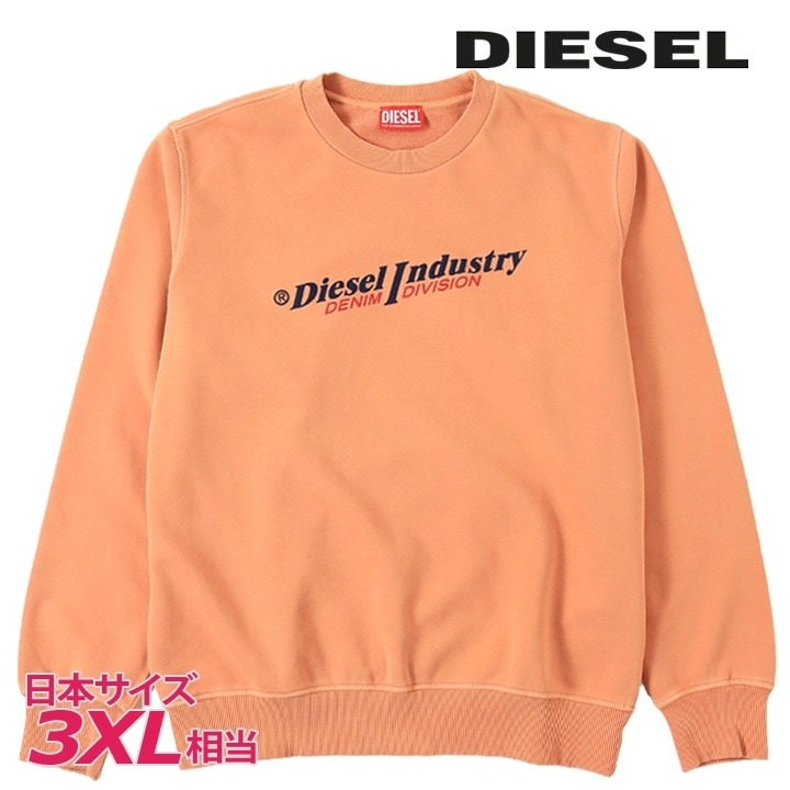 プルオーバースウェットシャツ トレーナー メンズ S-GINN-INDFELPA ヴィンテージウォッシュ ロゴプリント die-m-t-f4-3ka