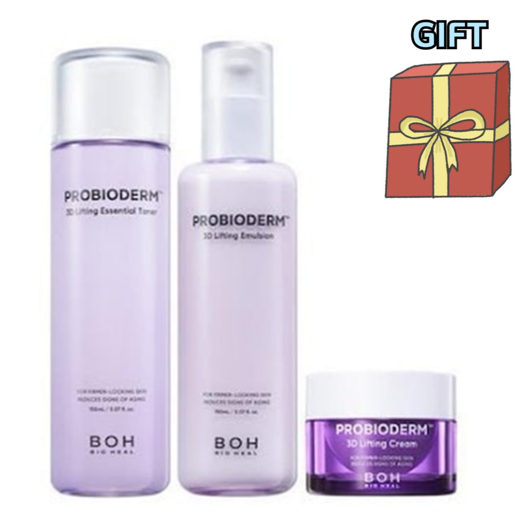 プロバイオダーム3Dリフティングスキンケアセット/3Dトナー150ml＆3Dエマルジョン150ml (+プレバイオダム 3D リフティングクリーム 15ml)(毛穴弾力/保湿 /韓国コスメ/韓国正規品