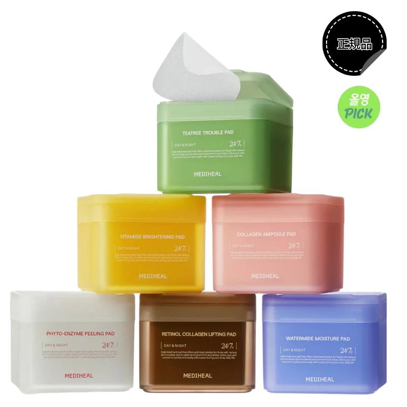 [イサベPICK] 【ダブル企画】ダーマパッド 100枚＋リフィル 100枚（5種から1種選択）, 販売1位