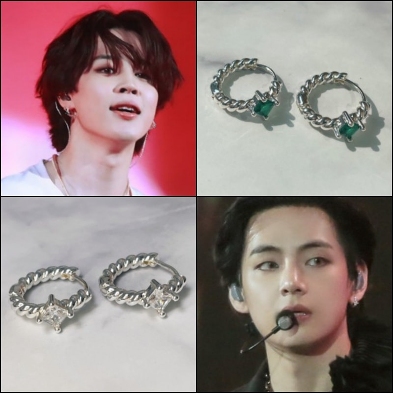 【justLoveR.】 Momento Earrings ピアス [BTS ジミン & テテ着用]