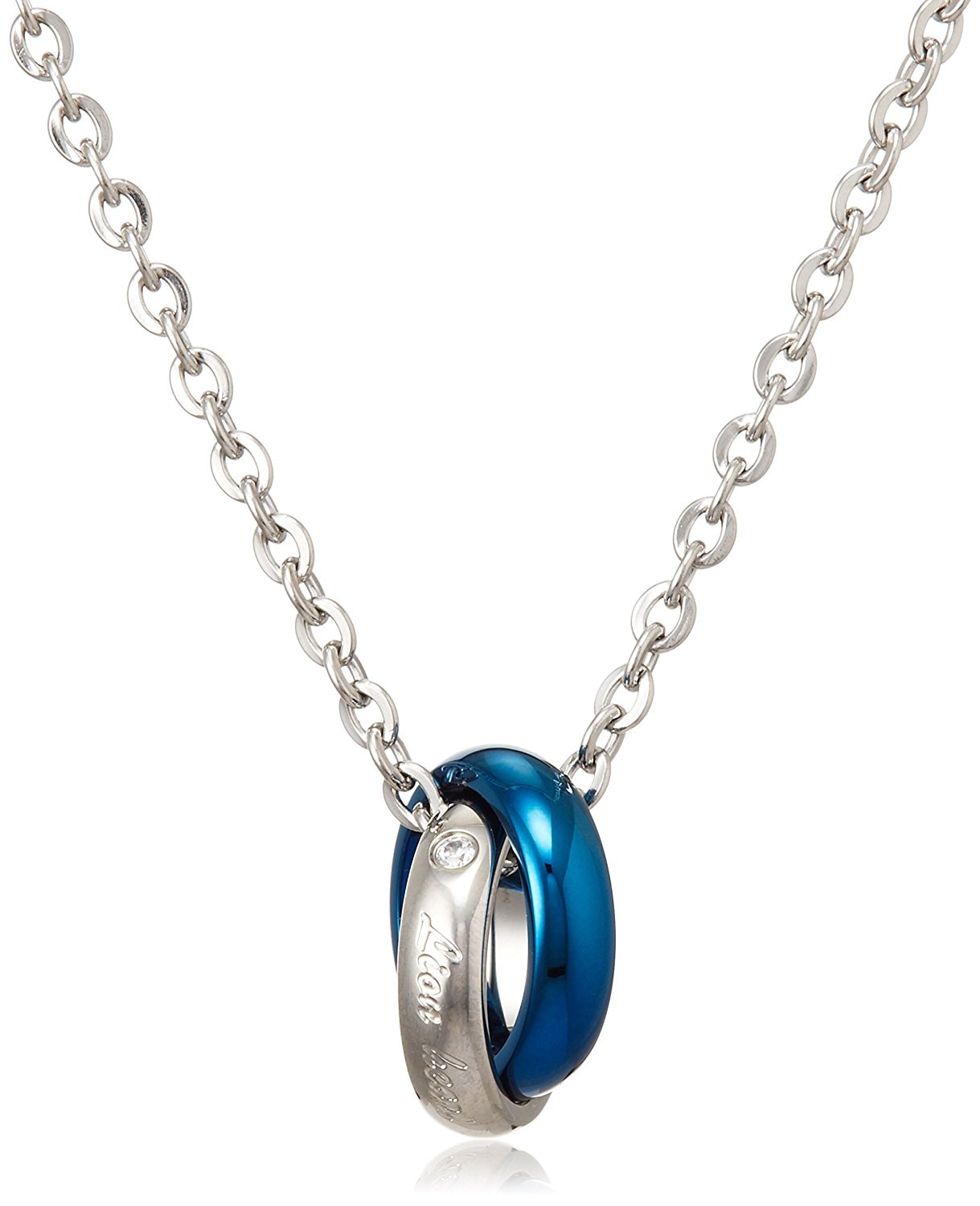 ネックレス ペンダント ブルー シルバー 04N124SMBL サージカルステンレス メンズ 男性 ギフト プレゼント おすすめ 誕生日 クリスマス バレンタイン お祝い