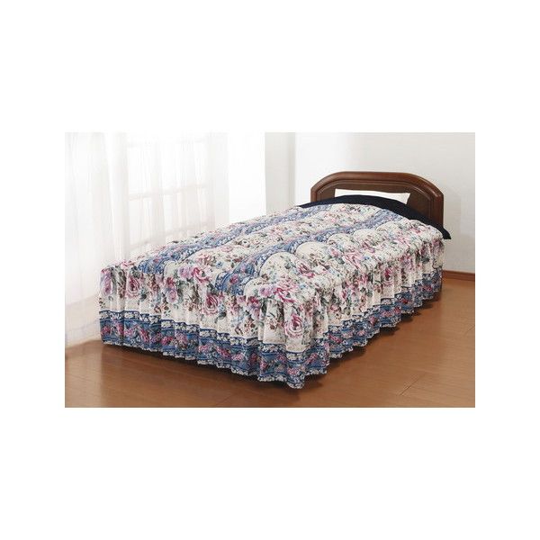 ファミリー・ライフ あったか3層構造 ボリューム マイヤー毛布地 ベッド 布団 セミダブル ブルー (0375120) メーカー直送