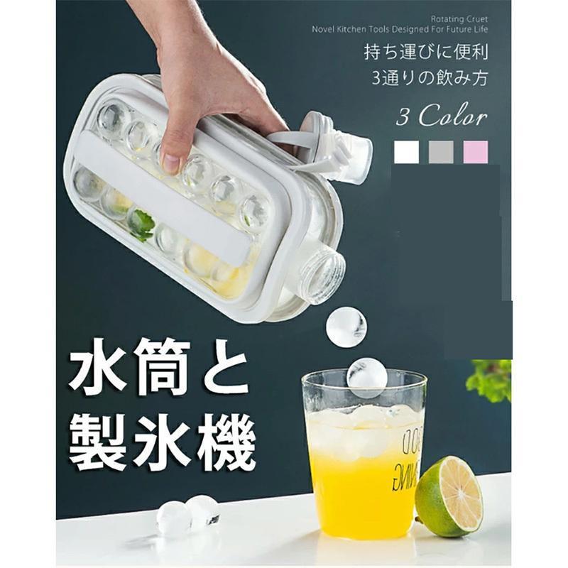 水筒 製氷機 直飲み アウトドア 携帯便利 おしゃれ レジャー ピクニック 遠足 タンブラー スケルトン アイデア商品 お酒 大きい 便利 製氷機 父の日