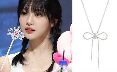 [エスパ ニンニン着用] claire ribbonアクセサリー ネックレス Qoo10] エンブロックス [エスパ ニンニン着用] claire