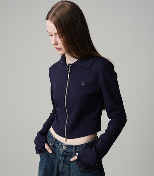 アヴァンドレスサーシャトリプルジップアップネイビー