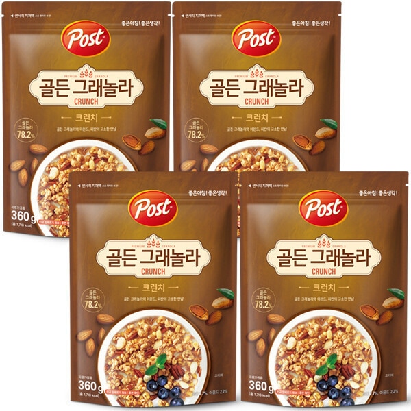 ゴールデングラノーラ クランチ 360gX 4個