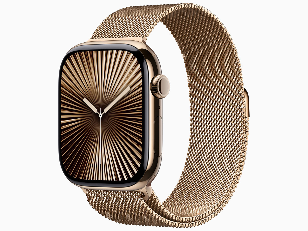 Apple Watch Series 10 GPS+Cellularモデル 46mm MX003J/A [ゴールドチタニウムケース・ゴールドミラネーゼループ M/L]