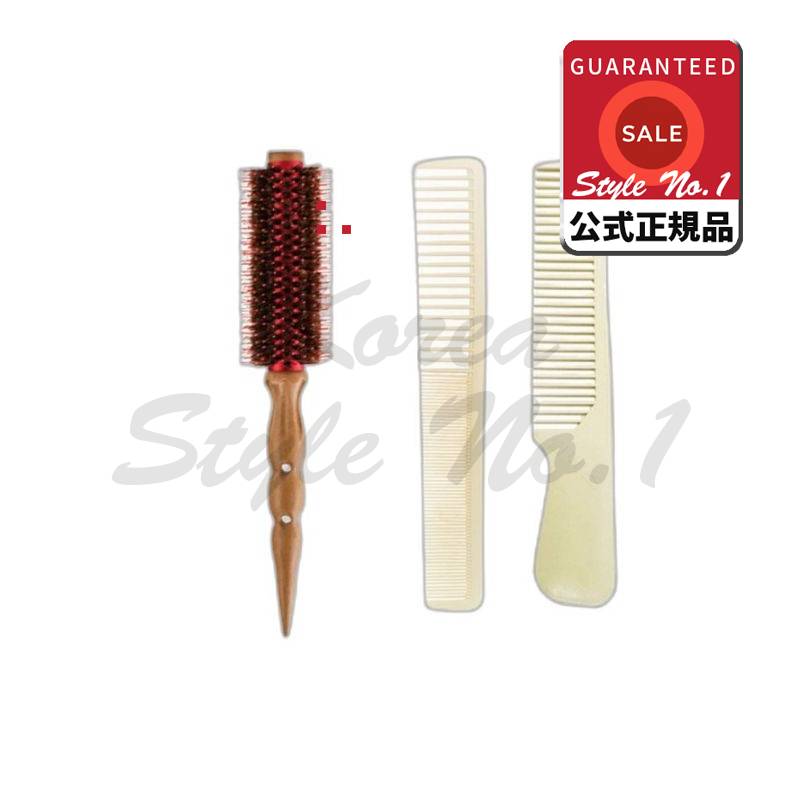 チャミオカンポッキングサーマルプレートドライロールコートヘアカンクロールロールブラシ+カットコーム4号（44mm）
