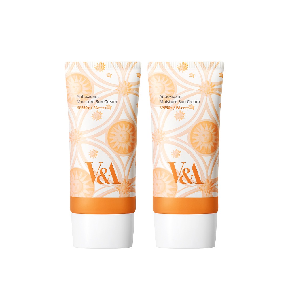 [V&Aビューティー] [2個] アンチオキシダントモイスチャー日焼け止め50mL SPF50+/PA++++ [100%武器自車]