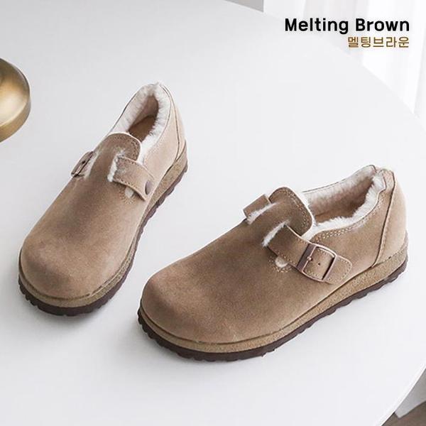 女性スリップオン冬スニーカーファーシューズ