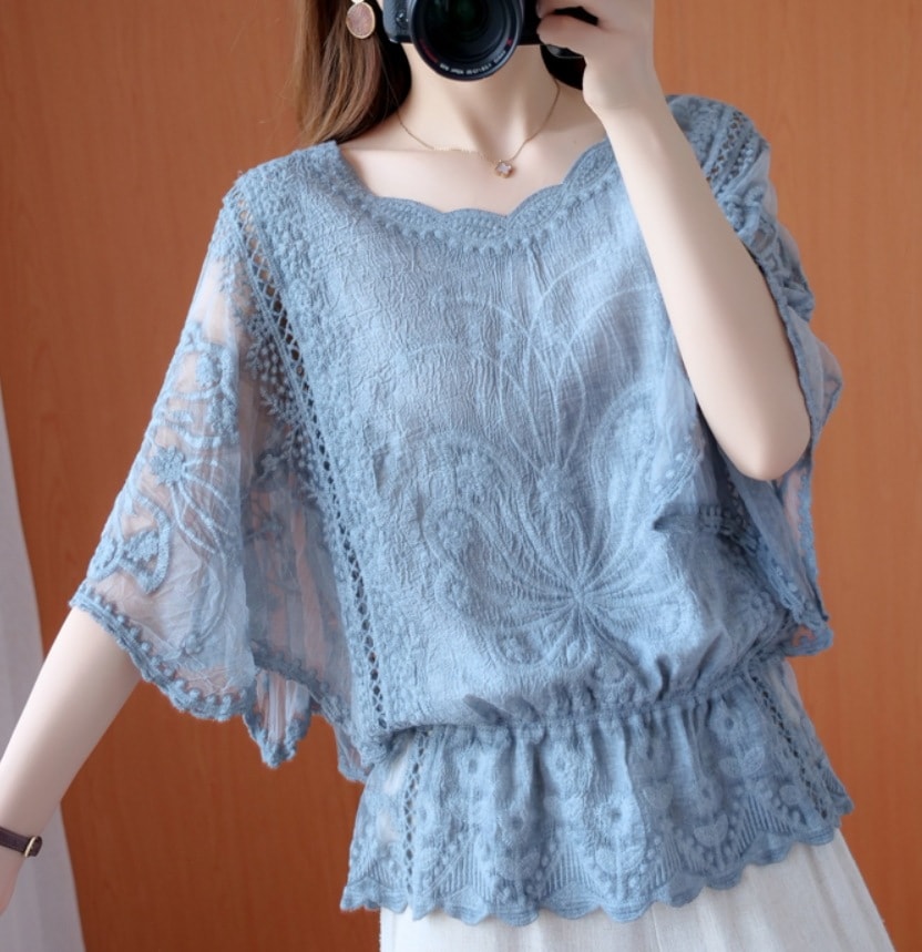 トップス デート モテアイテム ブラウス チュニック レース ブラウス ブラウジング 可愛い きれいめ 上品 おしゃれ かっこいい 可愛い ラブリー キュート ガーリー クール モード系