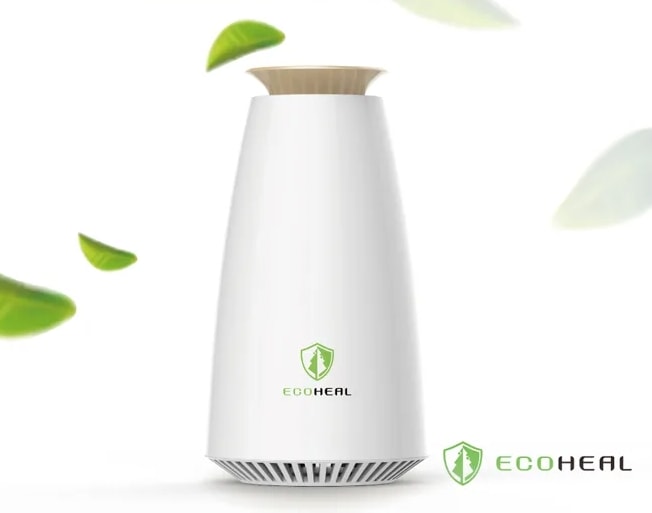 エコヒール　部屋用　空気除菌機　フィルター不要　花粉　臭味　コロナ　ウイルス　台湾製造　米国技術