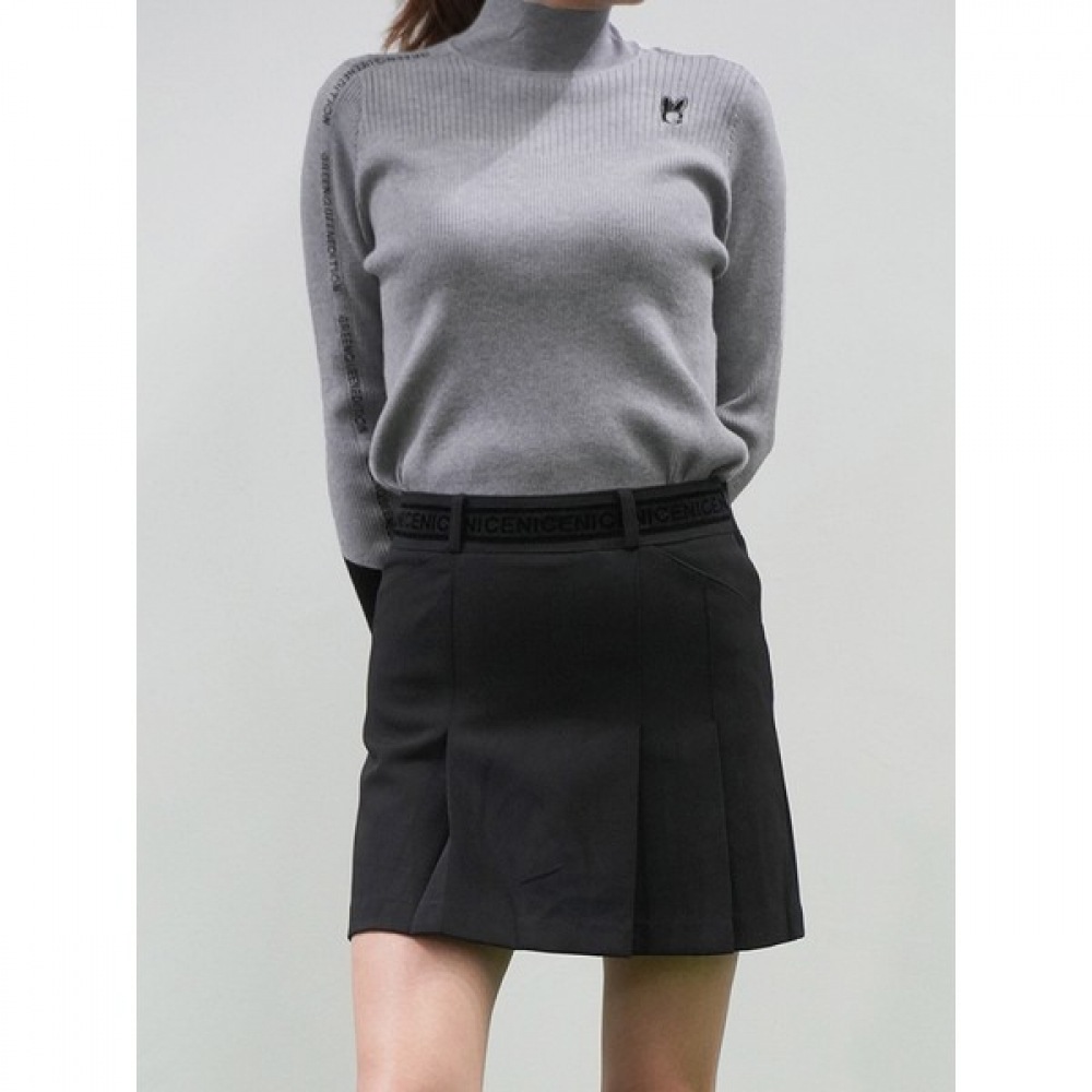 (ラックスゴルフ) ラックスゴルフグリーンクイーン女性用レタリングライン長袖ゴルフニット GQ3A658W