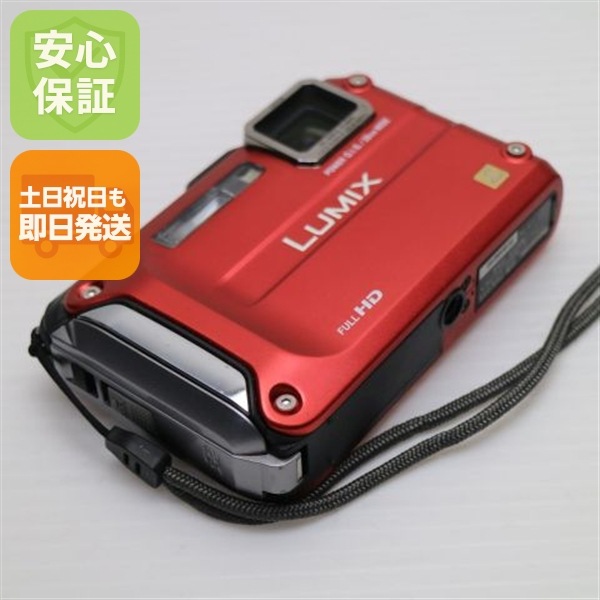 美品 DMC-FT3 スパーキーレッド Panasonic LUMIX デジカメ 147
